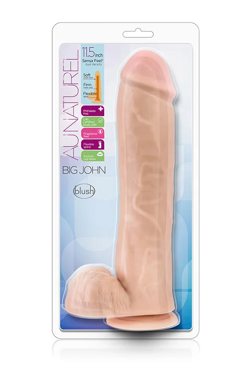 Au-naturel-big-john-dildo-dong-realistisk-sugkopp