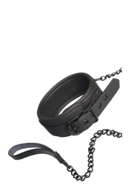 blaze-vegan-läder-lether-collar-chain-halsband-koppel
